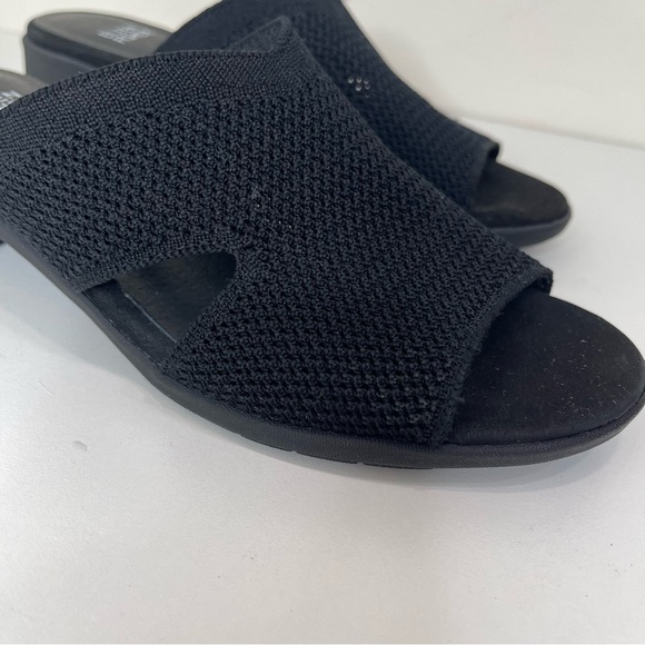 Eileen Fisher Stretch Fabric Block Heel Sandals minimalist luxury mature - Picture 7 of 12